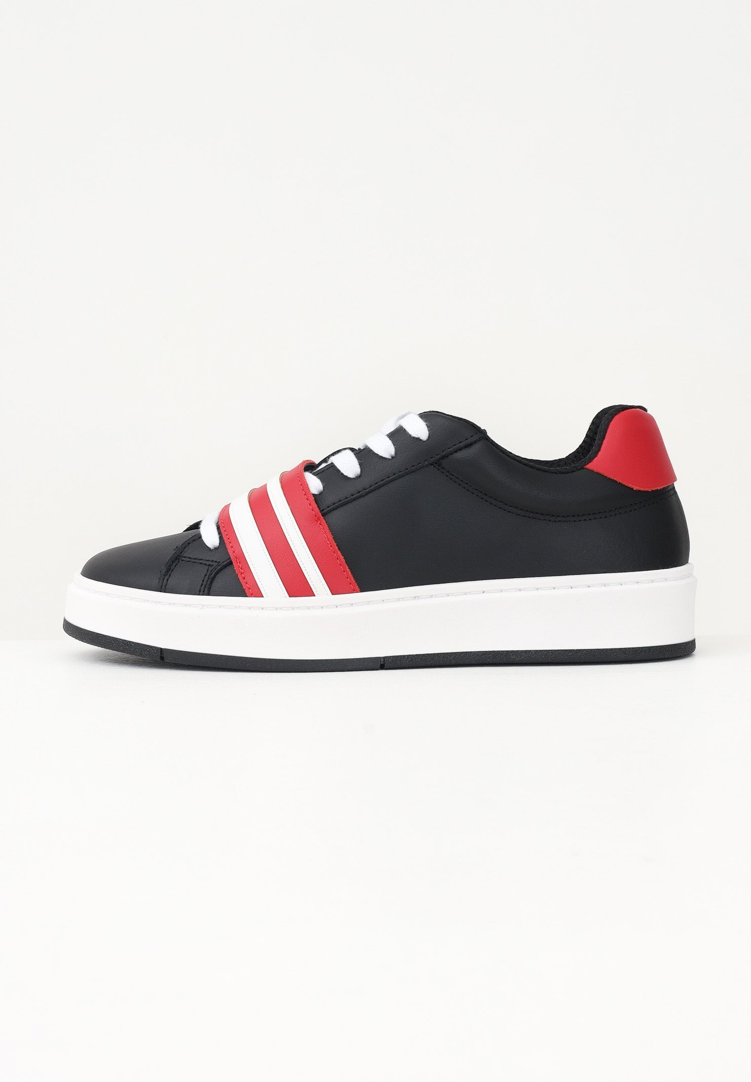 GCDS Sneakers nere da uomo con fascia a strappo logata B1EU4204AF2 45 GCDS 