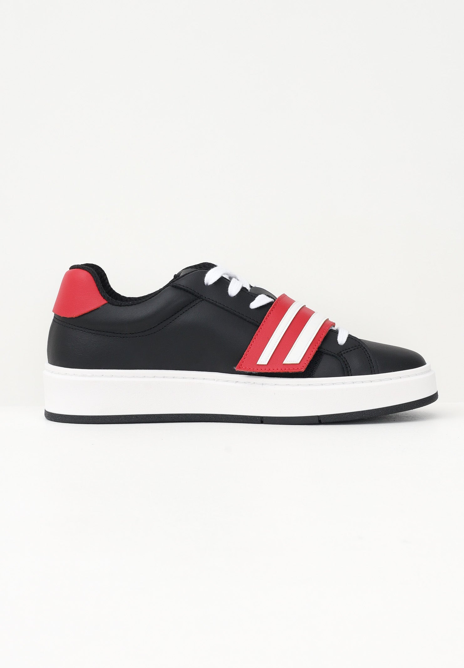 GCDS Sneakers nere da uomo con fascia a strappo logata B1EU4204AF2 45 GCDS 