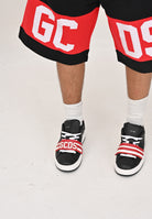 GCDS Sneakers nere da uomo con fascia a strappo logata B1EU4204AF2 45 GCDS 