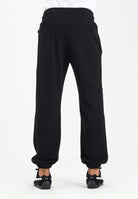 GCDS Pantalone sportivo nero per uomo e donna con inserto e logo B1XM3003JI1 99 GCDS 