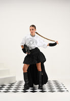 GCDS T-shirt a manica corta bianca per uomo e donna con stampa B2CM2317JF1 10 GCDS 