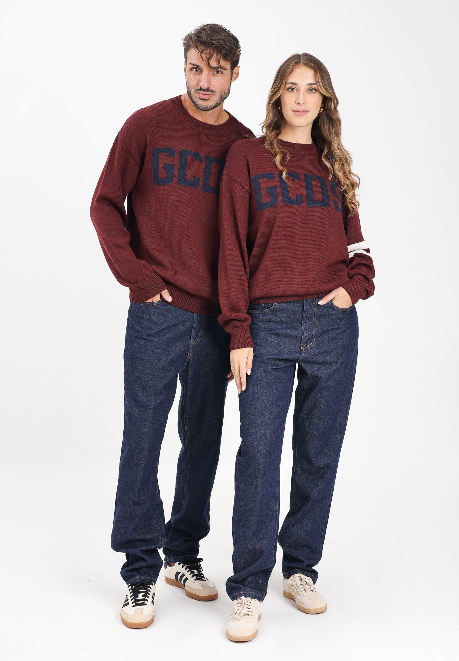 GCDS Jeans in denim blu per uomo e donna B2CM2900DA6 77 GCDS 