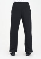 GCDS Pantalone sportivo nero per uomo e donna con lavorazione jacquard del logo B2CM3010TQ6 99 GCDS 