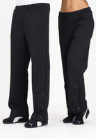 GCDS Pantalone sportivo nero per uomo e donna con lavorazione jacquard del logo B2CM3010TQ6 99 GCDS 