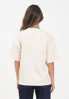 GCDS T-shirt a manica corta panna da donna con stampa logo B2EW2306JJ3 15 GCDS 