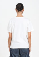 GCDS T-shirt a manica corta bianca per donna e bambina con stampa glitterata TI AMO GCDS B2JW2335BA3 15 GCDS 