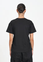 GCDS T-shirt a manica corta nera per donna e bambina con stampa glitterata TI AMO GCDS B2JW2335BA3 99 GCDS 