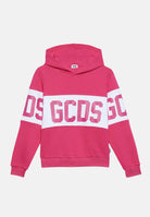 GCDS felpa con cappuccio rosa per  bambina e per bambino B2KU1926BA2 59 GCDS 