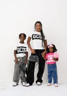 GCDS T-shirt a manica corta fucsia per bambino e bambina con stampa logo GCDS B2KU2329JF1 59 GCDS 