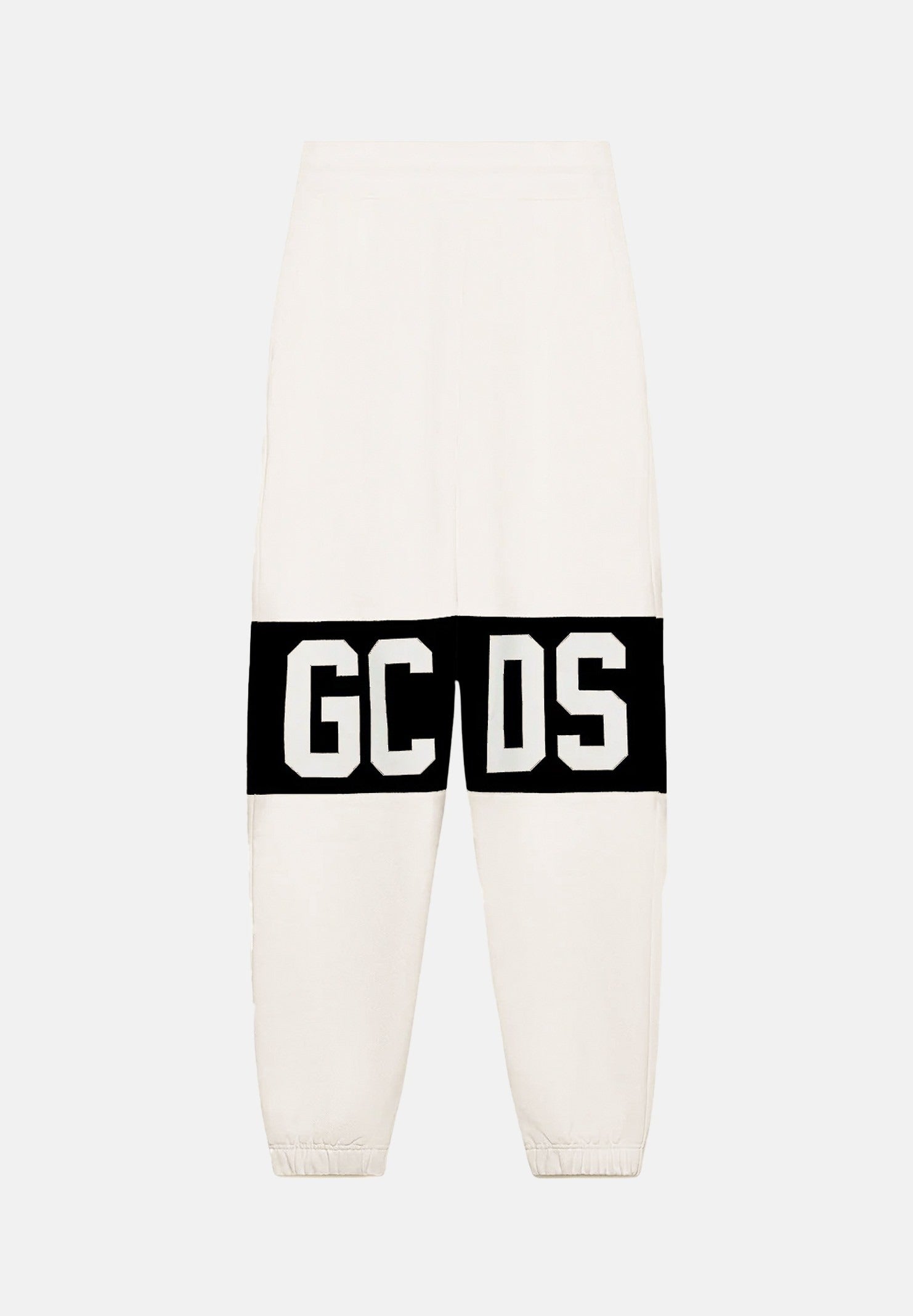 GCDS Pantalone sportivo panna per bambino e bambina con stampa logo B2KU3017BA2 15 GCDS 