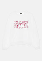 GCDS Felpa girocollo bianca da bambina con stampa TI AMO GCDS B2KW1532BA5 15 GCDS 