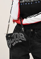 GCDS Borsa a spalla nera da donna con logo GCDSMCN001 99 GCDS 