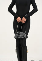 GCDS Borsa a spalla nera da donna con logo GCDSMCN001 99 GCDS 