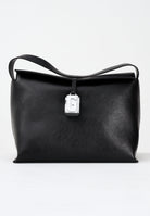 GCDS Shopper nera da donna con ciondolo cubo logato GCDSMMC001 99 GCDS 