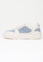 GCDS Sneakers panna per uomo e donna con inserti in denim chiaro GCD1011 460 GCDS 