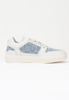 GCDS Sneakers panna da uomo con inserti in denim chiaro GCU1011 460 GCDS 