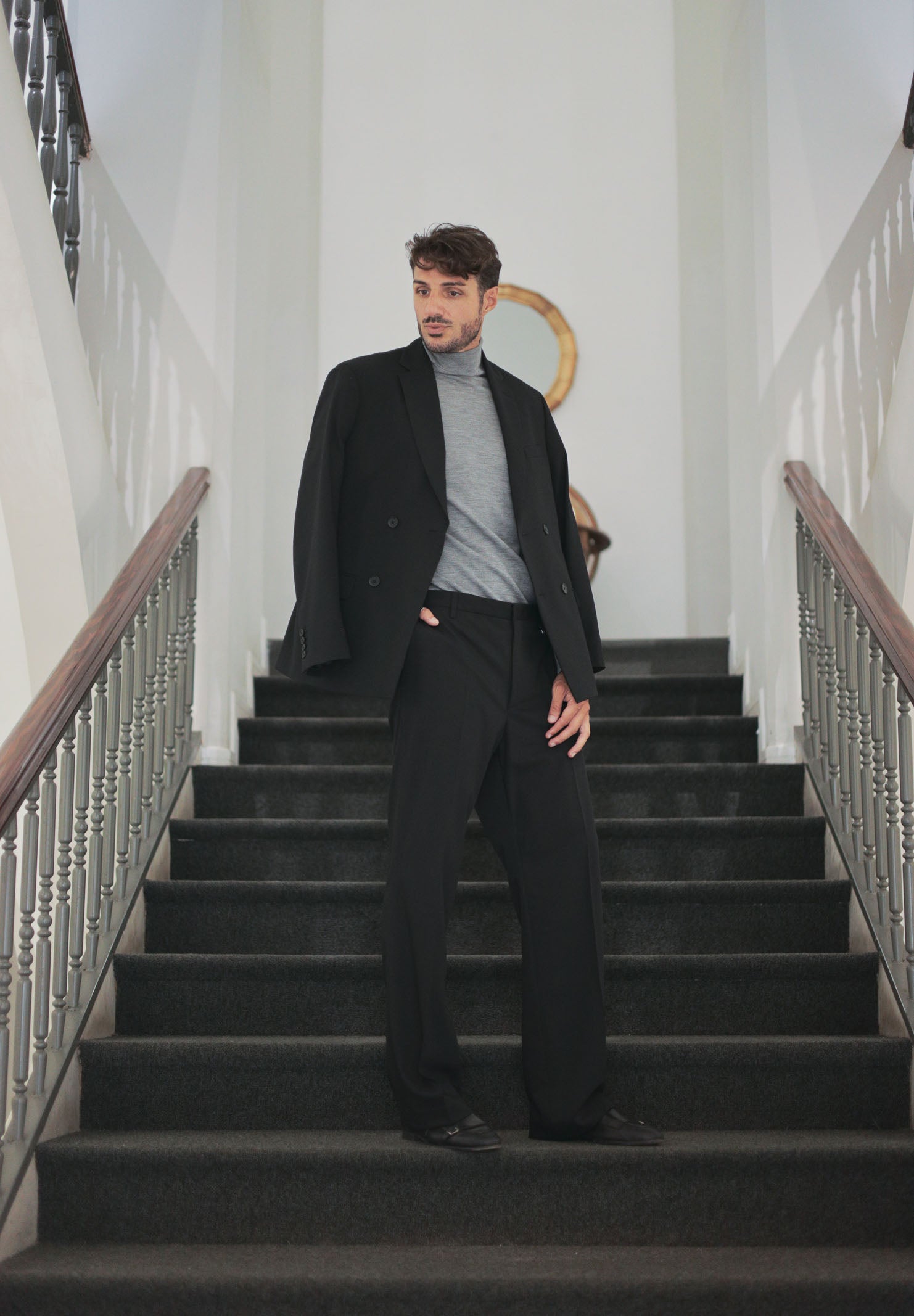 I'M BRIAN Pantalone nero da uomo PA3498 009 I'M BRIAN 