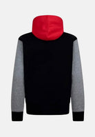 JORDAN Felpa con cappuccio Brooklyn nera, rossa e grigia per bambino e bambina 95D392 KR5 JORDAN 