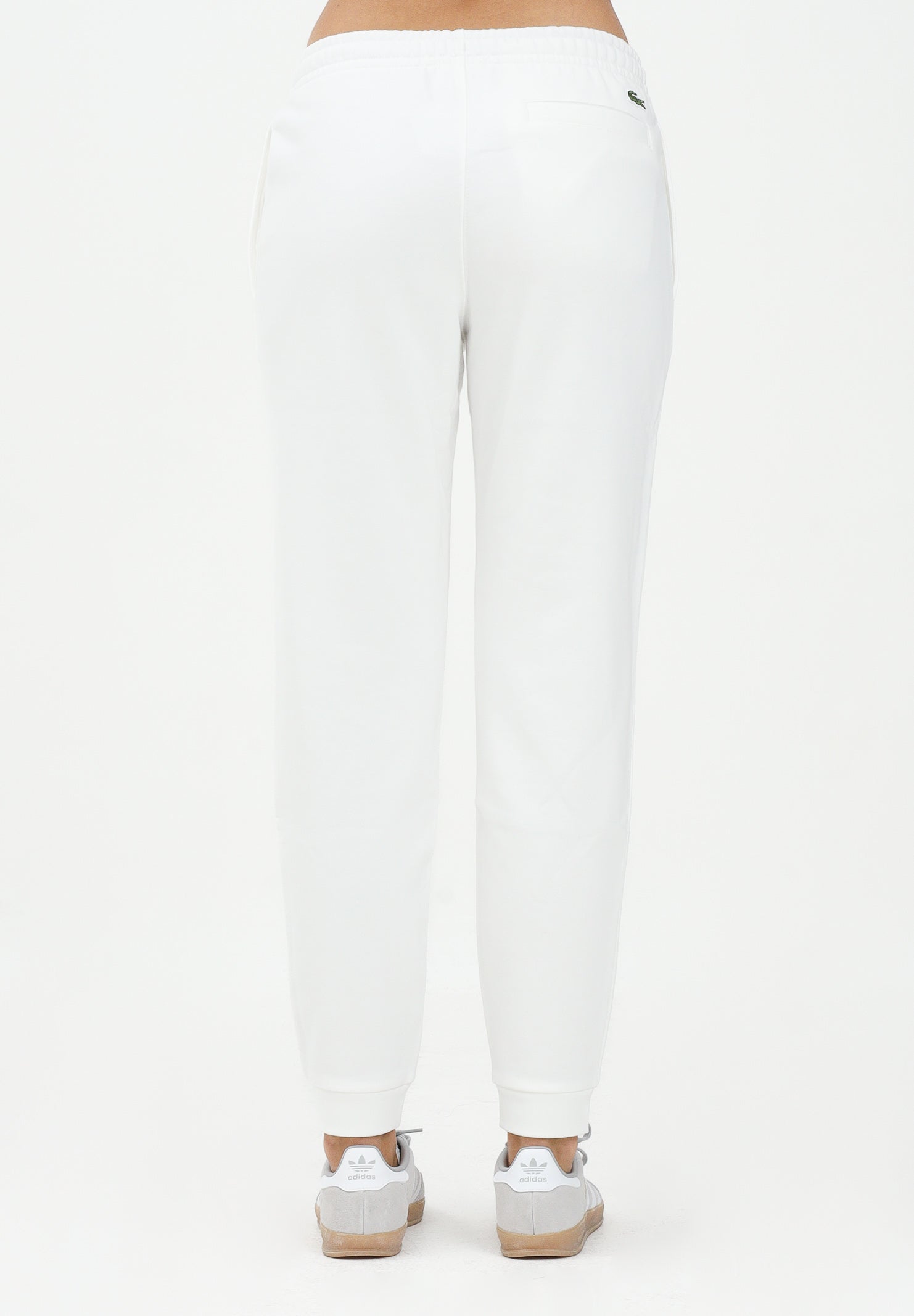LACOSTE Pantalone sportivo bianco per uomo e donna con logo XH2724 70V LACOSTE 
