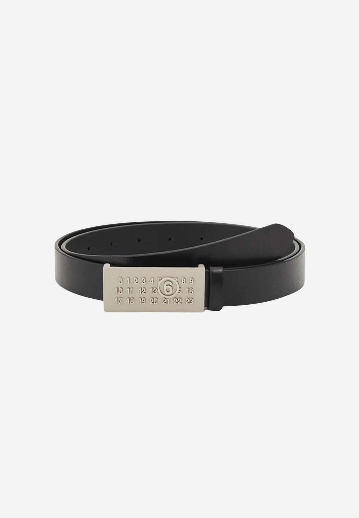 MAISON MARGIELA Cintura nera da donna con logo numerico M60600MM02U M6900 MAISON MARGIELA 