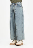 MAISON MARGIELA Jeans in denim chiaro per donna, ragazzi e bambini con cuciture ergonomiche effetto palloncino M60748MM06C M601 MAISON MARGIELA 