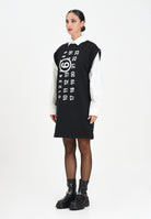 MAISON MARGIELA Abito corto nero per donna e ragazze con maxi logo M60850MM02X M6900 MAISON MARGIELA 