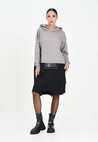 MAISON MARGIELA Abito maxi felpa grigia e nera per donna e ragazze dallo stile re-cut MM6 M60852MM04H M6C37 MAISON MARGIELA 
