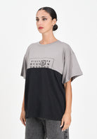 MAISON MARGIELA T-shirt a manica corta nera e grigia per donna, ragazzi e bambini caratterizzata da una costruzione re-cut M60876MM04I M6C37 MAISON MARGIELA 