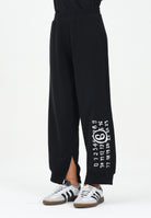 MAISON MARGIELA Pantalone sportivo nero per donna, ragazzi e bambini con spacchetti interni alla caviglia M60895MM02X M6900 MAISON MARGIELA 