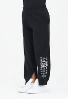MAISON MARGIELA Pantalone sportivo nero per donna, ragazzi e bambini con spacchetti interni alla caviglia M60895MM02X M6900 MAISON MARGIELA 