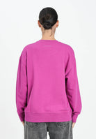 MAISON MARGIELA Felpa girocollo prugna per donna, ragazzi e bambini con il logo Hand Written effetto spennellato M60896MM02X M6602 MAISON MARGIELA 