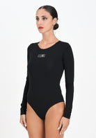 MAISON MARGIELA Body a maniche lunghe nero per donna e ragazze con logo M60911MM06L M6900 MAISON MARGIELA 