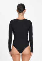 MAISON MARGIELA Body a maniche lunghe nero per donna e ragazze con logo M60911MM06L M6900 MAISON MARGIELA 