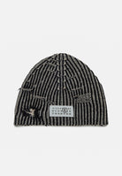 MAISON MARGIELA Berretto per uomo e donna  in lana a coste a coste bicolor con Numeric logo M60913MM06K M6C39 MAISON MARGIELA 