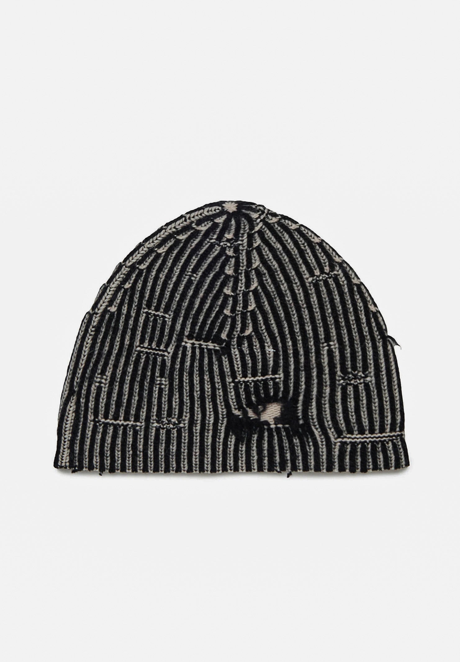 MAISON MARGIELA Berretto per uomo e donna  in lana a coste a coste bicolor con Numeric logo M60913MM06K M6C39 MAISON MARGIELA 