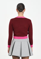 MARNI Maglioncino girocollo bordeaux per donna e bambina con logo M00993M00ML 0M434 MARNI 