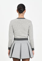 MARNI Maglioncino girocollo grigio per donna e bambina con logo M00993M00ML 0M923 MARNI 
