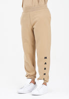MARNI Pantalone sportivo beige per donna, ragazzi e bambini con logo istituzionale M01218M00V0 0M715 MARNI 