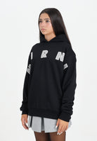 MARNI Felpa con cappuccio nera per donna, ragazzi e bambini rifinita da logo Patch Marni ricamato M01266M00V0 0M90D MARNI 