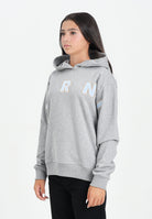 MARNI Felpa con cappuccio grigia per donna, ragazzi e bambini rifinita da logo Patch Marni ricamato M01266M00V0 0M923 MARNI 