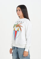 MARNI Felpa girocollo bianca per donna, ragazzi e bambini con grafica Jungle M01573M00V0 0M114 MARNI 