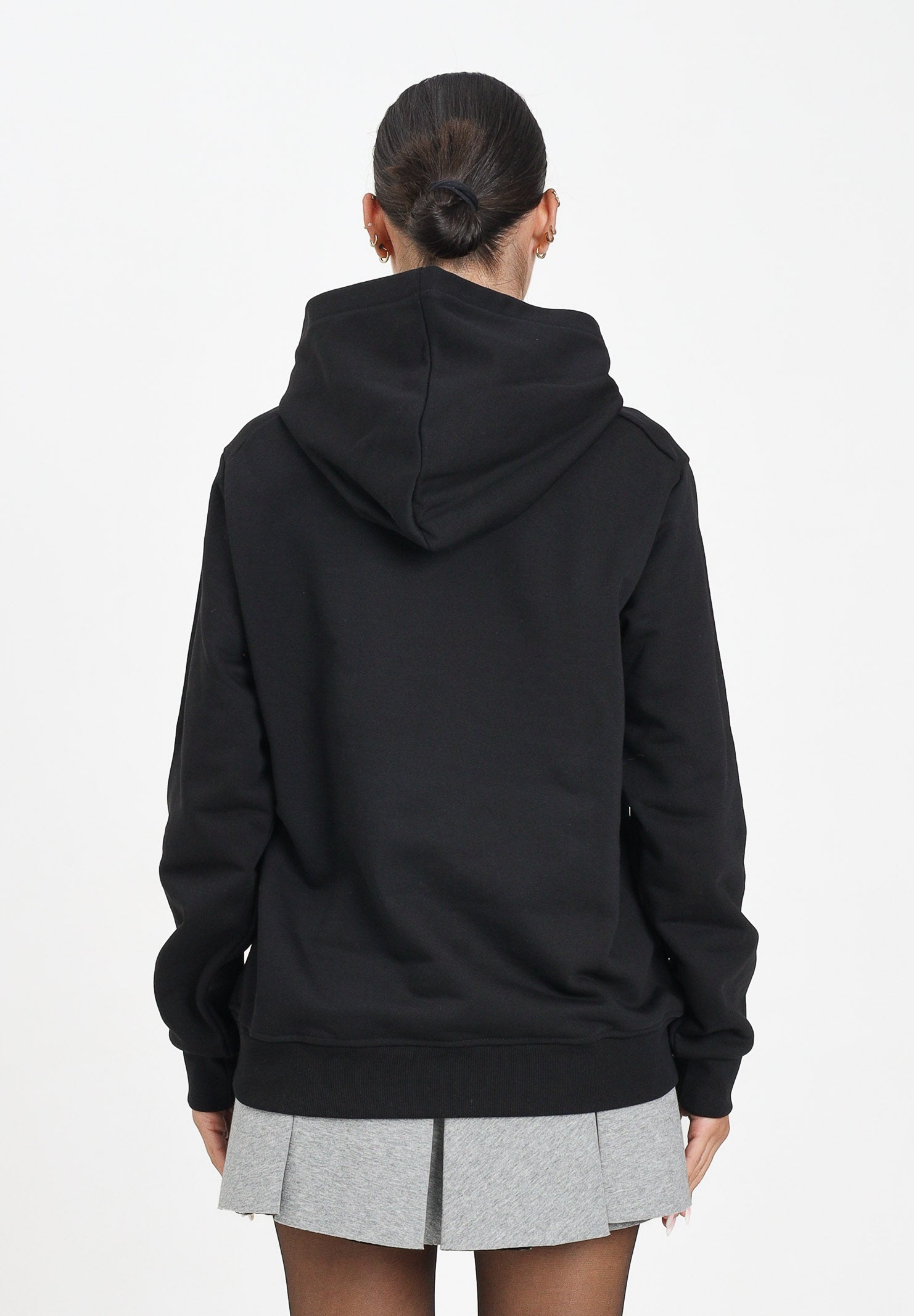 MARNI Felpa con cappuccio nera per donna, ragazzi e bambini con logo M01576M00V0 0M900 MARNI 