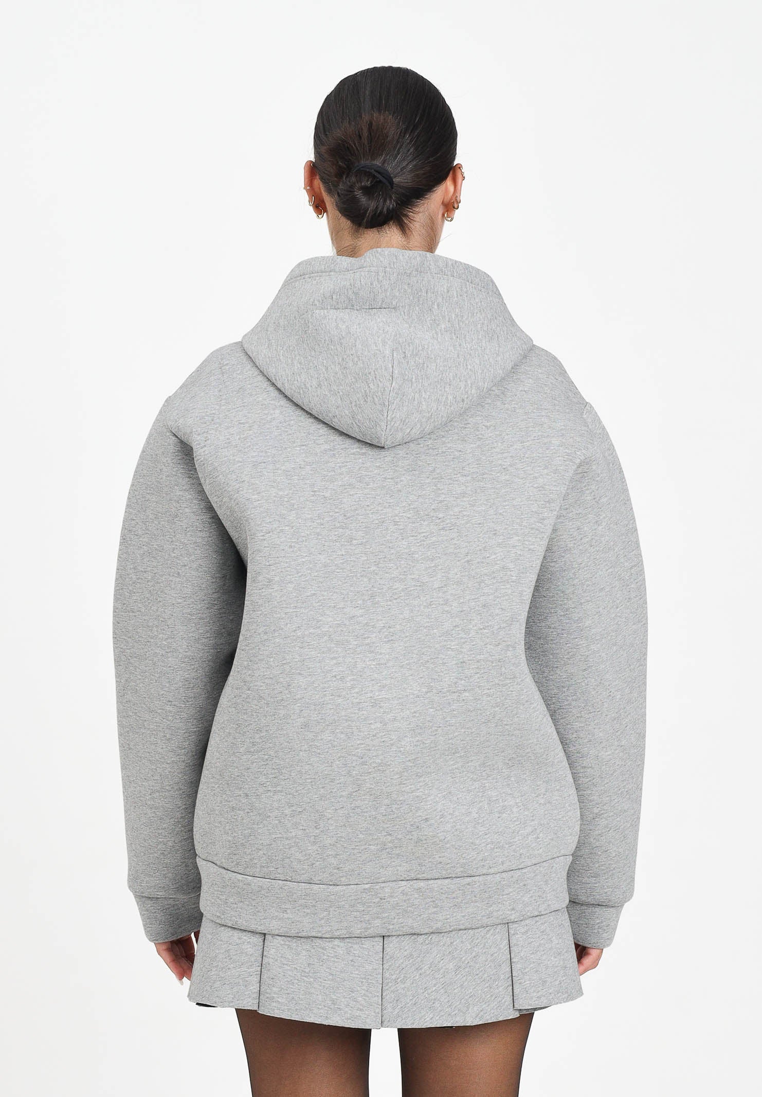 MARNI Felpa con zip in neoprene grigio per donna, ragazzi e bambini M01625M00VC 0M923 MARNI 