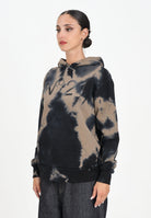 N21 Felpa con cappuccio cammello per donna, ragazzi e bambini in cotone tie-dye N2107LN0447 0N720 N21 