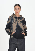 N21 Felpa con cappuccio cammello per donna, ragazzi e bambini in cotone tie-dye N2107LN0447 0N720 N21 