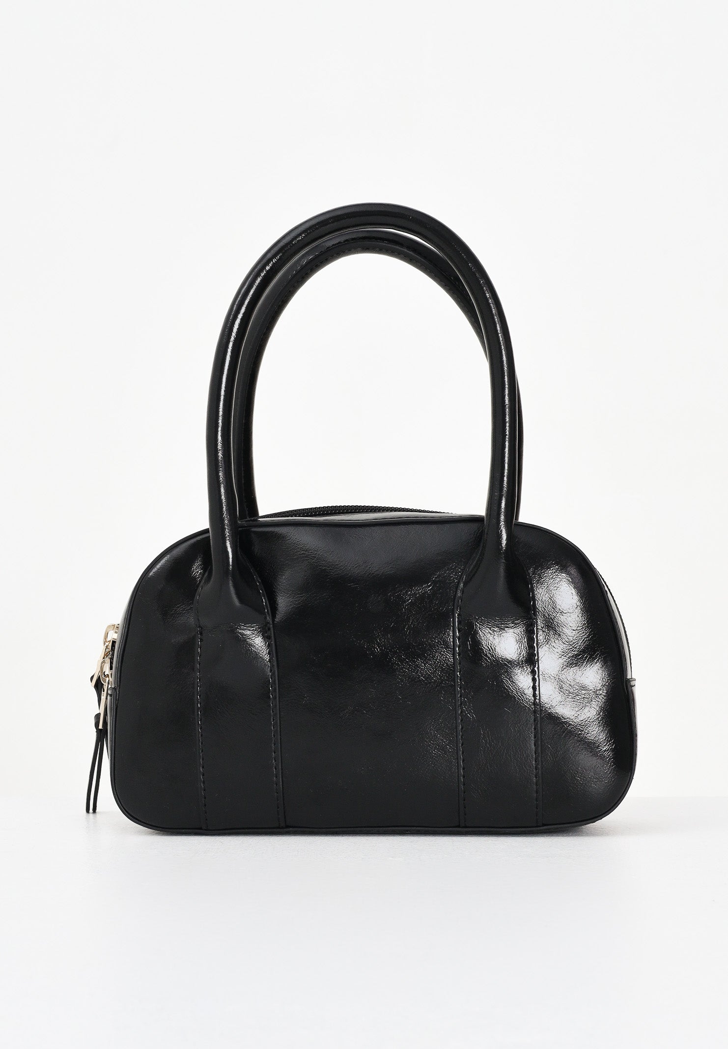 N21 Borsa a mano nera da donna realizzata in tessuto spalmato martellato con logo N°21 N21096N0246 0N900 N21 