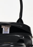 N21 Borsa a mano nera da donna realizzata in tessuto spalmato martellato con logo N°21 N21096N0246 0N900 N21 