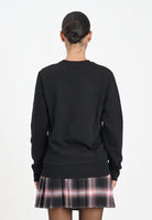 N21 Felpa girocollo nera per donna, ragazzi e bambini con logo a contrasto N21588N0154 0N900 N21 