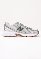 NEW BALANCE Sneakers 740 BUNGEE bianca e verde per uomo e donna GR740SF . NEW BALANCE 