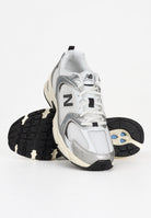 NEW BALANCE Sneakers 530 argento, bianche e nere da uomo U530ESA . NEW BALANCE 